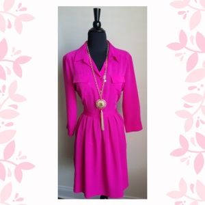 Fabulous Pink Pleated Dress